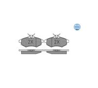 MEYLE 025 234 0719 Pastiglie freno Anteriore per