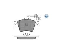 MEYLE 025 234 1819/PD Pastiglie freno Anteriore per