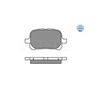 MEYLE 025 235 1317 Kit pastiglie freni
