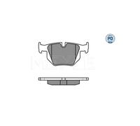 MEYLE 025 235 5017/PD Pastiglie freno Posteriore per