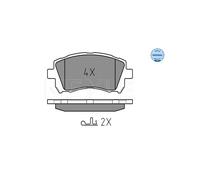 MEYLE 025 235 5817/W Pastiglie freno Anteriore per