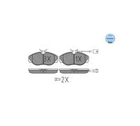 MEYLE 025 236 0219/W Pastiglie freno Anteriore per