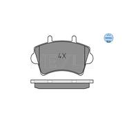 Meyle Pastiglie freno Anteriore 025 236 1318 Kit freno a disco per Renault, Opel, Nissan