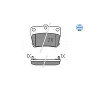 MEYLE 025 236 5614/W Kit pastiglie freni