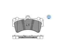 MEYLE 025 236 9317 Pastiglie freno Anteriore per