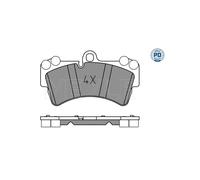 MEYLE 025 236 9317/PD Pastiglie freno Anteriore per