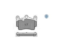 MEYLE 025 236 9417/PD Pastiglie freno Posteriore per