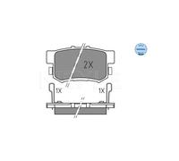 MEYLE 025 237 3615 Kit pastiglie freni
