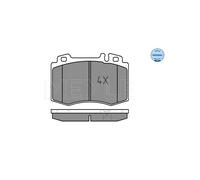 MEYLE 025 237 4517 Pastiglie freno Anteriore per