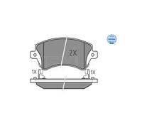 MEYLE 025 237 6617/W Pastiglie freno Anteriore per