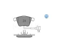 Originale MEYLE Kit Pastiglie Freno a Disco 025 238 0120 / W per Audi Seat Skoda
