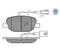 MEYLE 025 238 1118/PD Kit pastiglie freno, Freno a disco per ALFA ROMEO