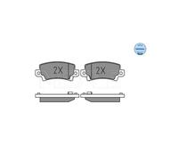 MEYLE 025 238 1616/W Kit pastiglie freni