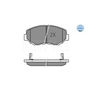 MEYLE 025 238 6817 Kit pastiglie freni
