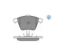 MEYLE 025 239 1218 Pastiglie freno Anteriore per