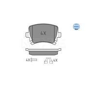 MEYLE 025 239 1417 Kit pastiglie freno, Freno a disco per AUDI,SEAT,SKODA,VW