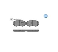 MEYLE 025 239 1719/W Pastiglie freno Anteriore per
