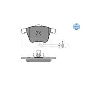 MEYLE Pastiglie freno anteriori 025 239 5020/W per Audi, Seat (A4, A6, A8, Exeo)