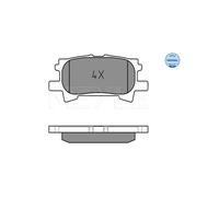 MEYLE 025 239 6715 Pastiglie freno Posteriore per