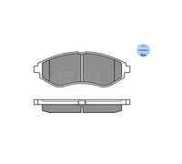 MEYLE 025 239 7417 Pastiglie freno Anteriore per