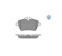 Meyle Kit pastiglie freni anteriore 025 239 8418 predisposto per avviso usura