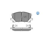MEYLE 025 239 8916 Pastiglie freno Anteriore per