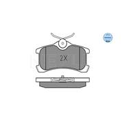 Pastiglie freno Assale posteriore 025 240 1314/W MEYLE per TOYOTA AVENSIS