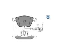MEYLE Kit pastiglie freno, Freno a disco per AUDI VW 025 240 2120/PD