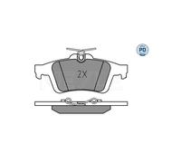 MEYLE 025 241 3717/PD Pastiglie freno posteriore per Focus 9-3 Vectra C-Max V40