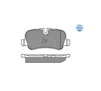 MEYLE 025 241 9217 Pastiglie freno Posteriore per