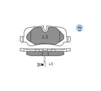 MEYLE 025 241 9217/PD Kit pastiglie freni