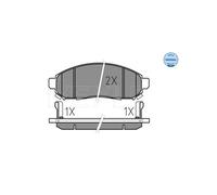 MEYLE 025 242 2716/W Pastiglie freno Anteriore per