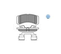 MEYLE 025 242 2914/W Pastiglie freno Anteriore per