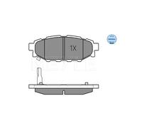 MEYLE 025 242 7114/W Pastiglie freno Posteriore per