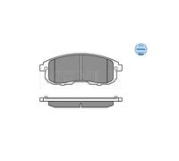 MEYLE 025 242 8016/W Pastiglie freno Anteriore per
