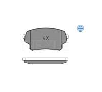 MEYLE 025 243 0115/W Pastiglie freno Anteriore per