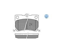 MEYLE 025 243 2315/W Pastiglie freno Posteriore per