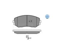 MEYLE 025 243 4617/W Pastiglie freno Anteriore per