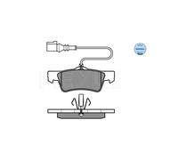 MEYLE Kit pastiglie freni 025 243 6719/W posteriore, freno a disco per VW Multivan T5