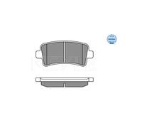 Meyle Pastiglie freno 025 244 2116/W Kit assale posteriore per freno a disco OPEL SAAB VAUXHALL 9-5