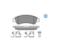 MEYLE 025 244 6519 Pastiglie freno Posteriore per
