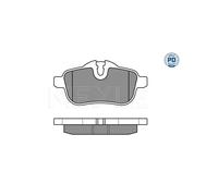 MEYLE 025 245 5918/PD Pastiglie freno Posteriore per