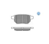 MEYLE 025 246 1015/W Pastiglie freno Posteriore per