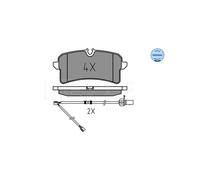 MEYLE Kit pastiglie freni 025 246 4317 - assale posteriore per Audi A7, Porsche Macan