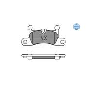 MEYLE 025 247 2116 Pastiglie freno Posteriore per