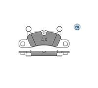 MEYLE Kit pastiglie freno, Freno a disco per PORSCHE VW 025 247 2116/PD