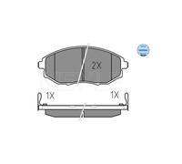 MEYLE 025 248 6417/W Kit pastiglie freni