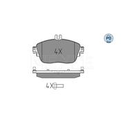 MEYLE 025 248 6919/PD Pastiglie freno anteriore per Mercedes CLA B A GLA