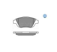 MEYLE 025 248 8318 Pastiglie freno Anteriore per