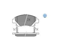 MEYLE 025 249 7915/W Pastiglie freno Anteriore per